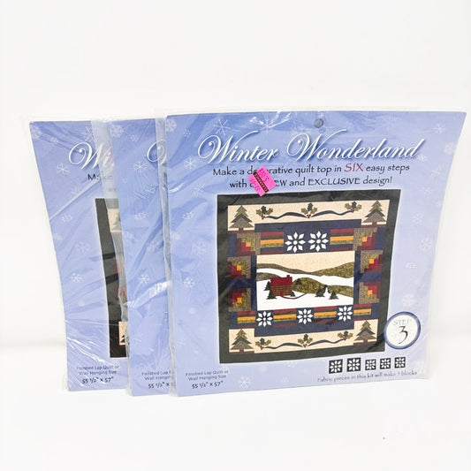 Quilt Blocks Winter Wonderland Quilt Panel Kits