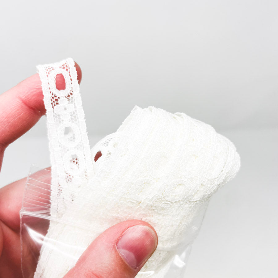 9 Yards White Eyelet Lace