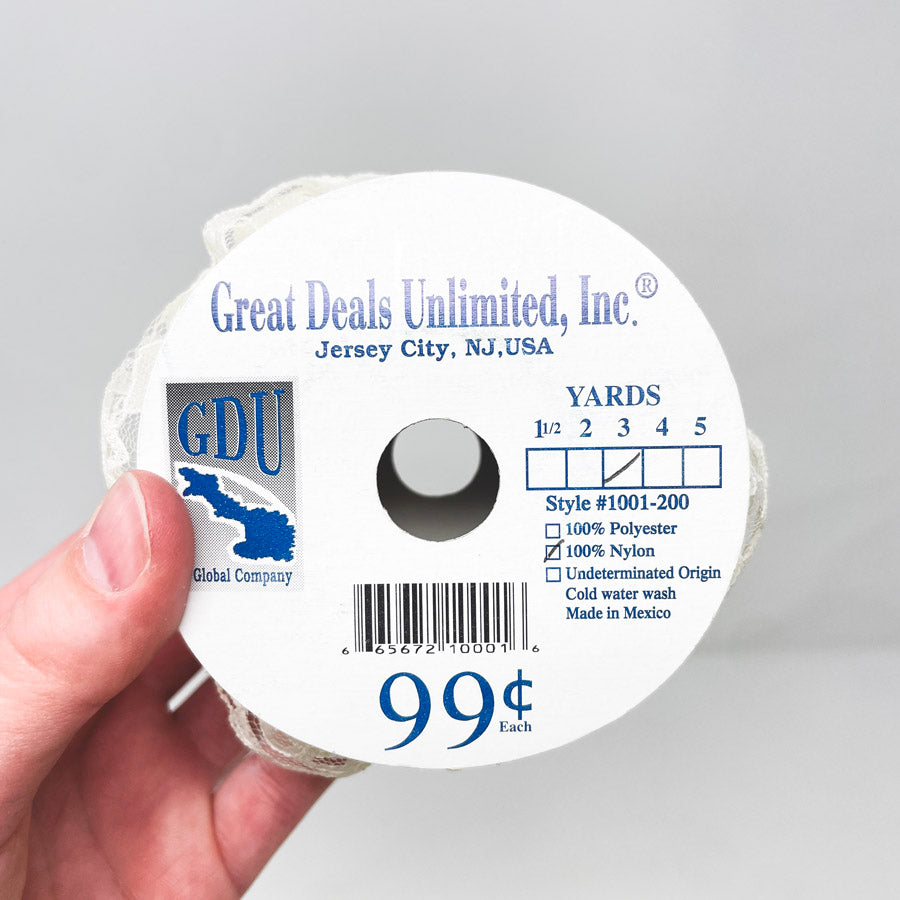 Cream Nylon Lace Roll