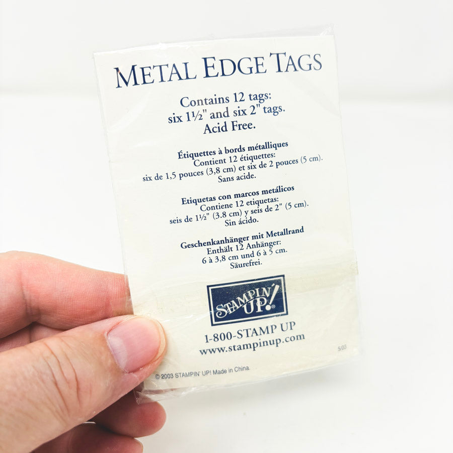 Stampin' Up Metal Edge Tags