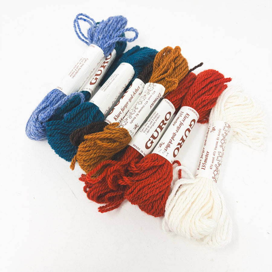 Bundle of Guro Tapestry Wool Yarn (8)