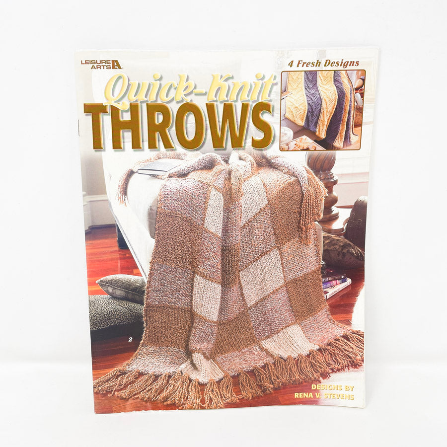 Leisure Arts Quick-Knit Throws by Rena V. Stevens