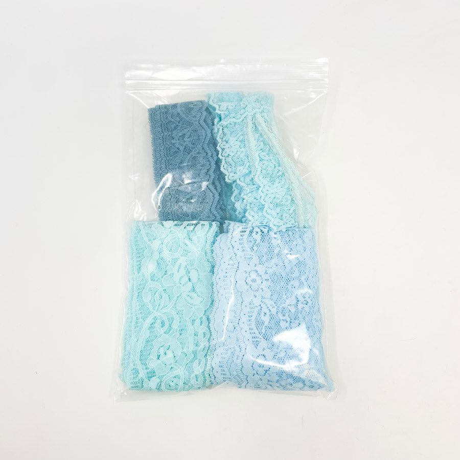Bundle of Blue & Aqua Lace