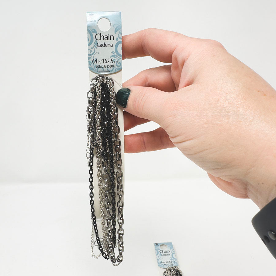 Assorted Carded Metal Chains - Pick a Style