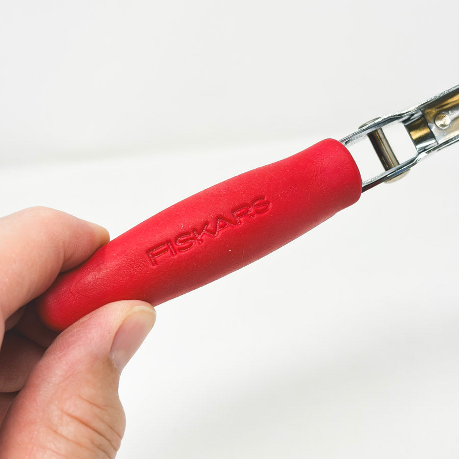 Red Handle Fiskars Mini Heart Hole Punch