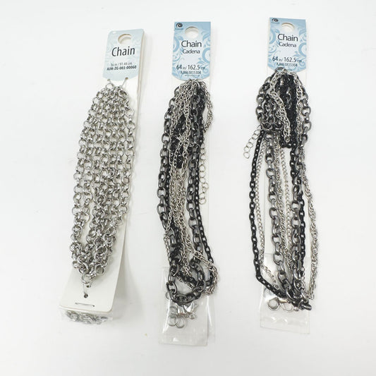 Assorted Carded Metal Chains - Pick a Style
