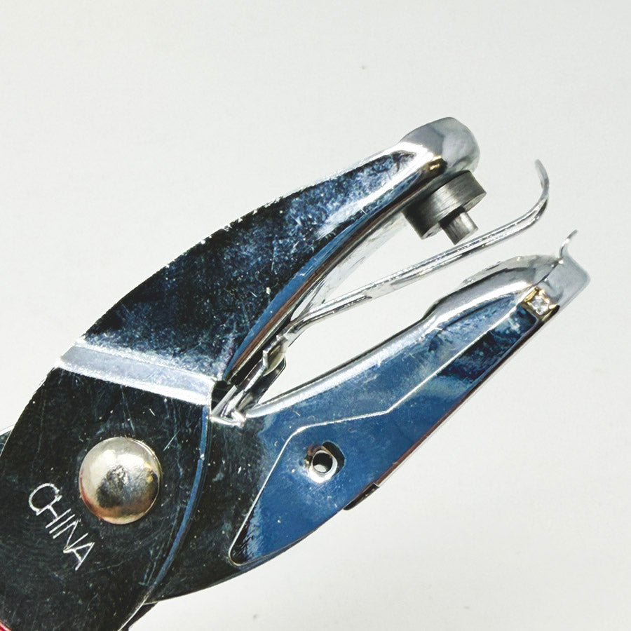 Red Handle Fiskars Mini Heart Hole Punch