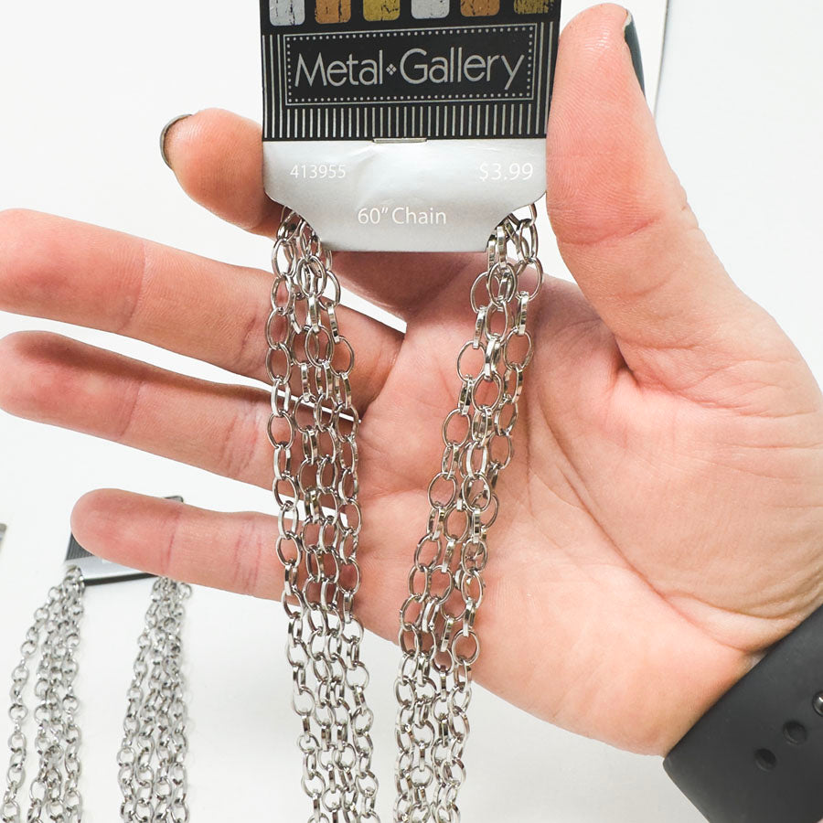 Assorted Carded Metal Chains - Pick a Style