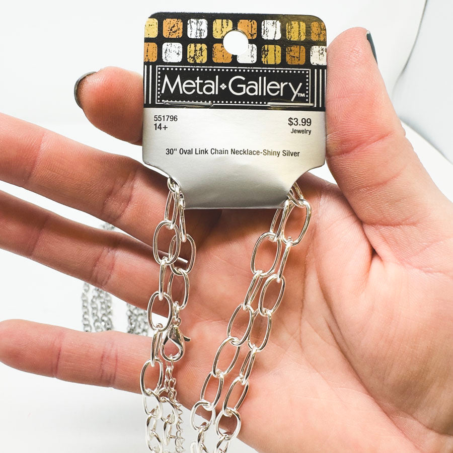 Assorted Carded Metal Chains - Pick a Style