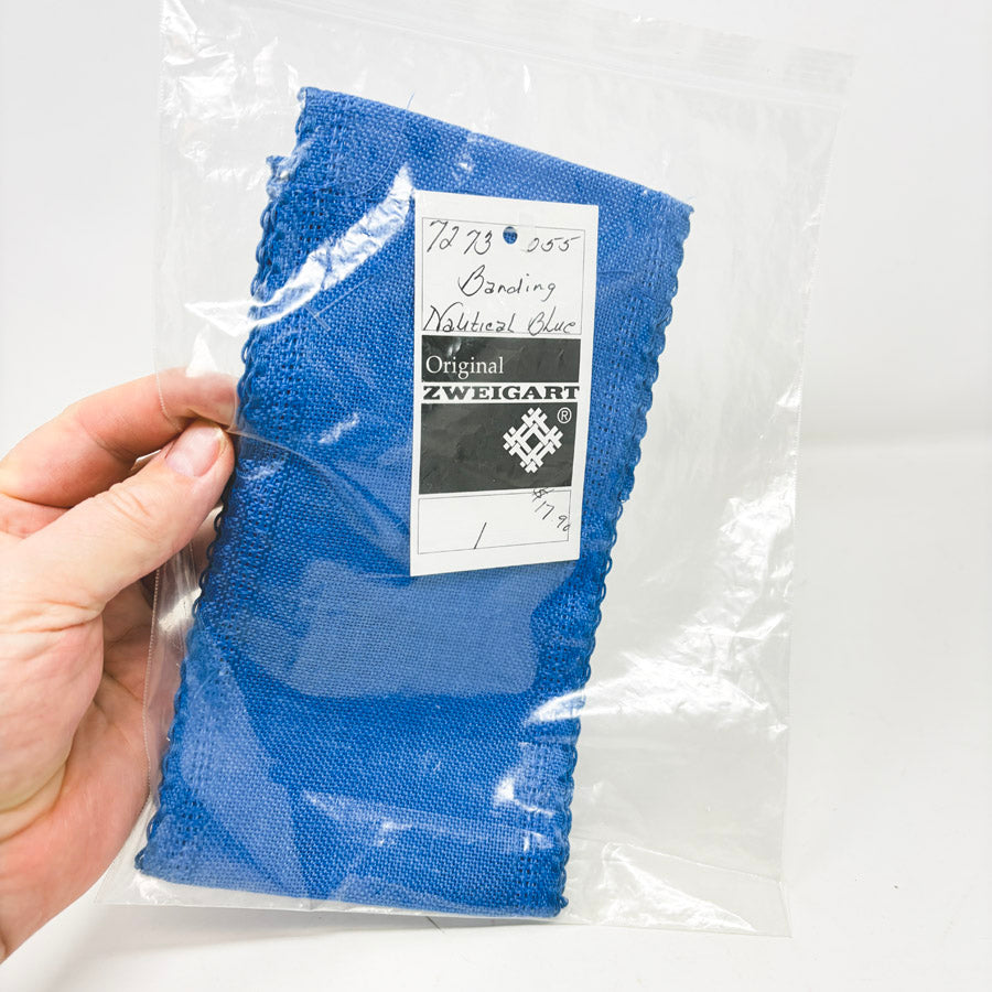 Zweigart Banding Nautical Blue Aida