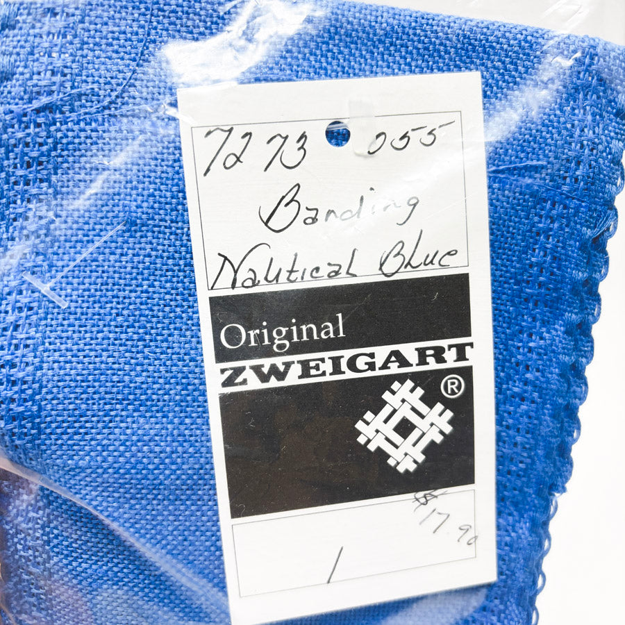Zweigart Banding Nautical Blue Aida