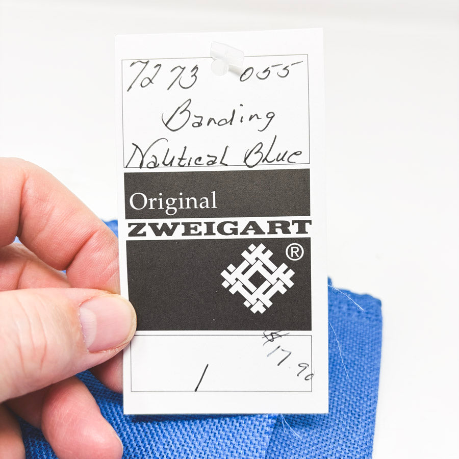 Zweigart Banding Nautical Blue Aida