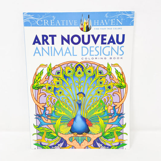Creative Haven Art Nouveau Animal Designs Coloring Book