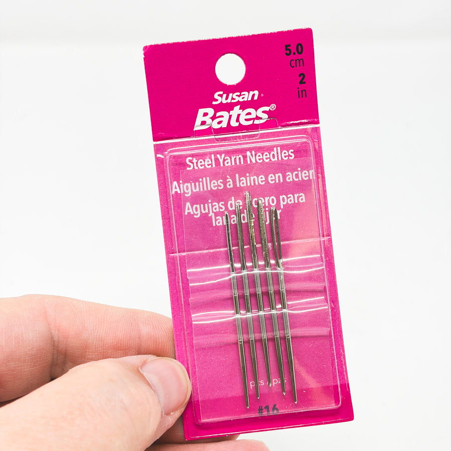 Susan Bates Pack #15 – 2" Steel Yarn Needles (5)