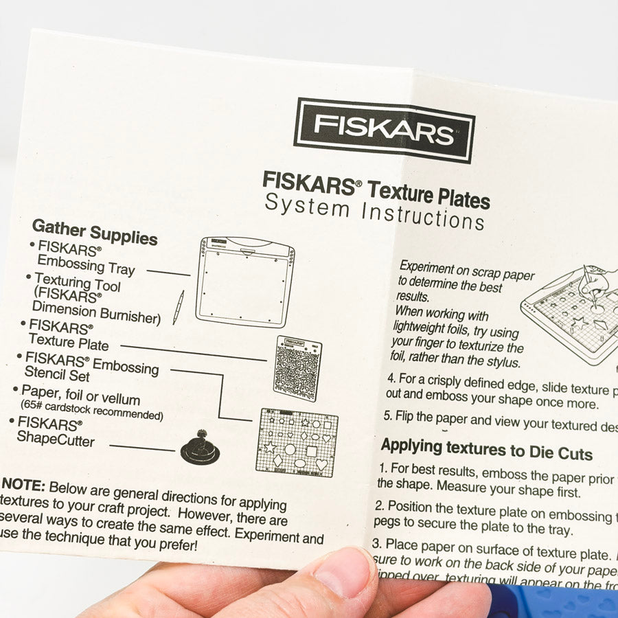 Fiskars Textures Plates and Tools