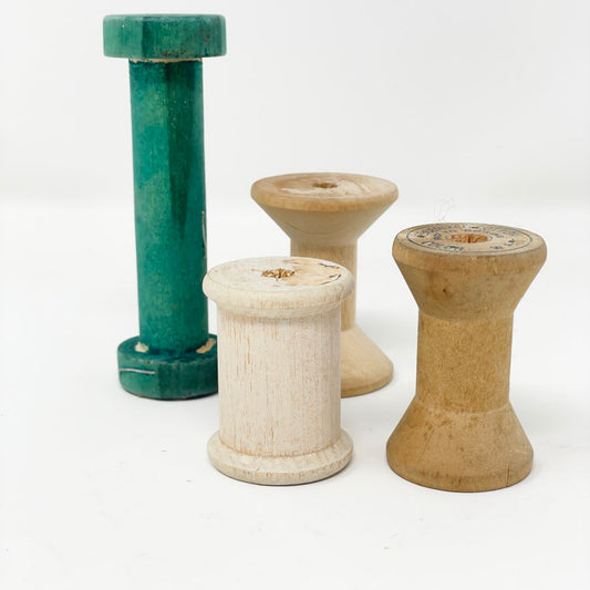 Assorted Vintage Wooden Spools