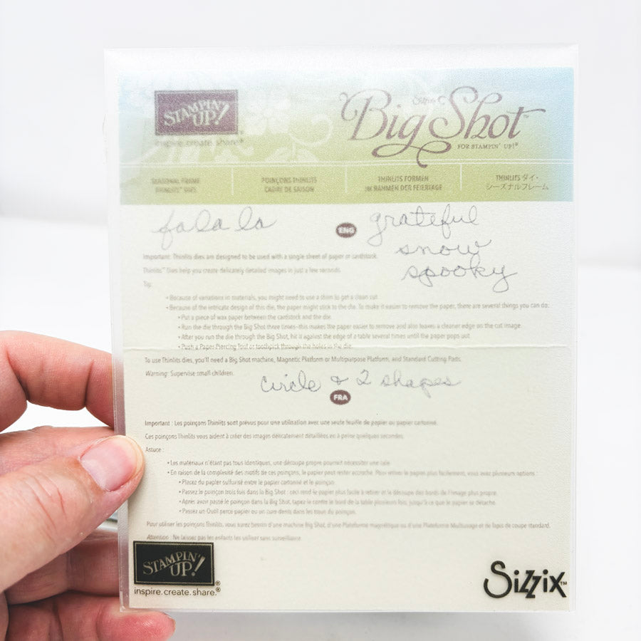 Sizzix Big Shot Die Sets by Stampin' Up