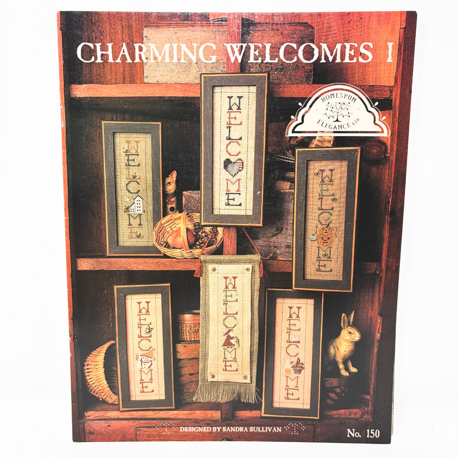 Charming Welcomes 1-3  – Homespun Elegance Cross Stitch Pattern Leaflet