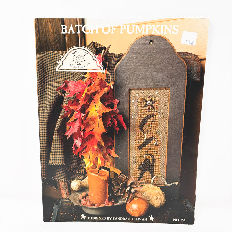 Batch of Pumpkins – Homespun Elegance Cross Stitch Pattern Leaflet