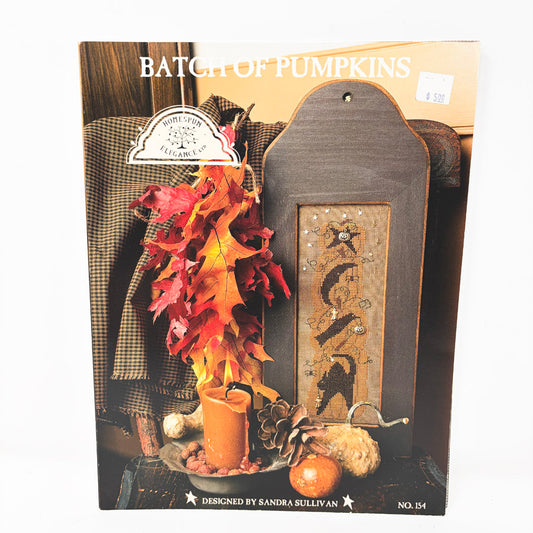Batch of Pumpkins – Homespun Elegance Cross Stitch Pattern Leaflet