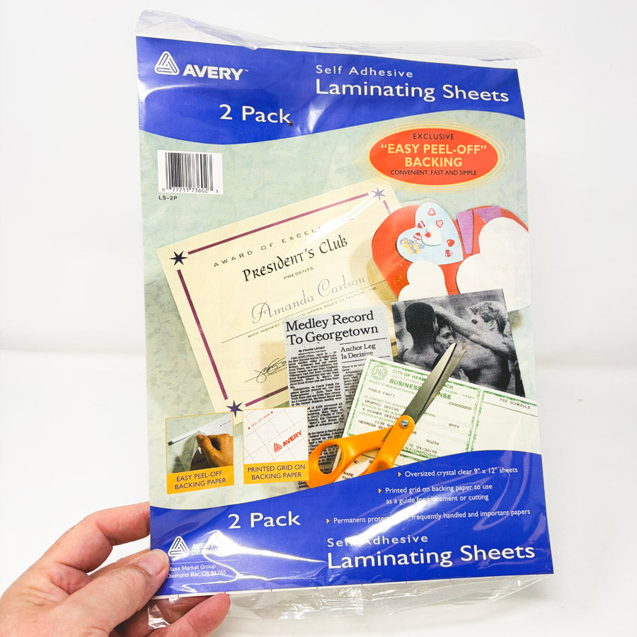 Avery Self Laminating Sheets - 2pk