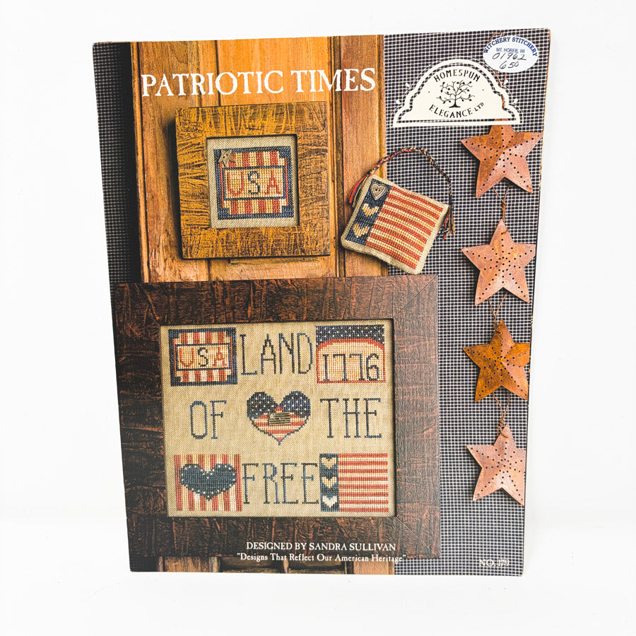 Patriotic Times – Homespun Elegance Cross Stitch Pattern Leaflet