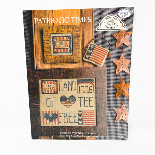 Patriotic Times – Homespun Elegance Cross Stitch Pattern Leaflet