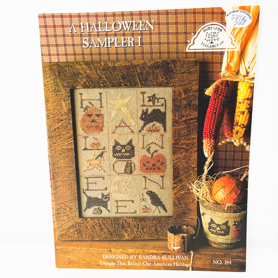 Halloween Sampler I – Homespun Elegance Cross Stitch Pattern Leaflet
