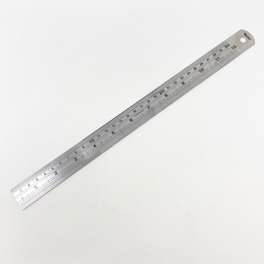 12" Helix Stainless Ruler
