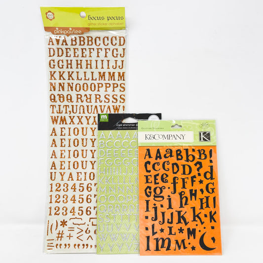 Alphabet Stickers Glittered (1)