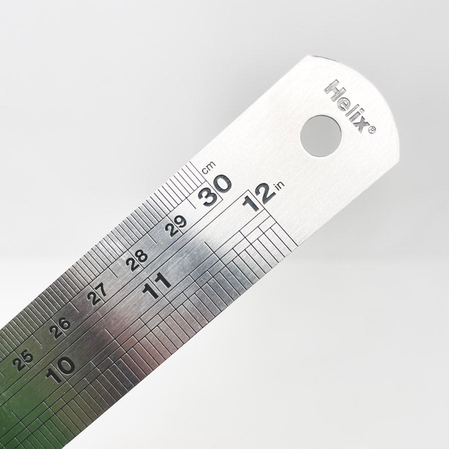 12" Helix Stainless Ruler