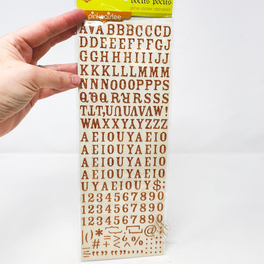 Alphabet Stickers Glittered (1)