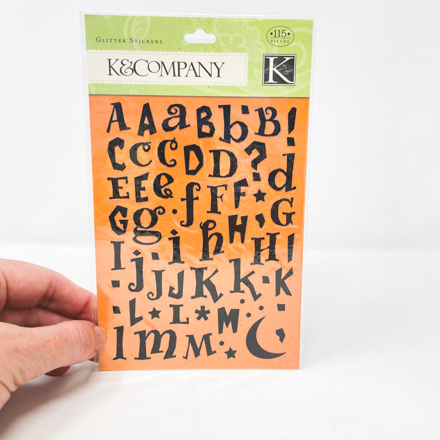 Alphabet Stickers Glittered (1)