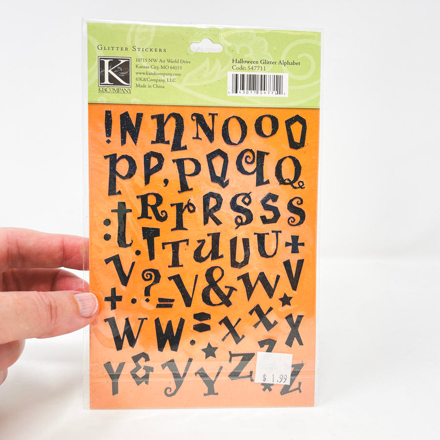 Alphabet Stickers Glittered (1)