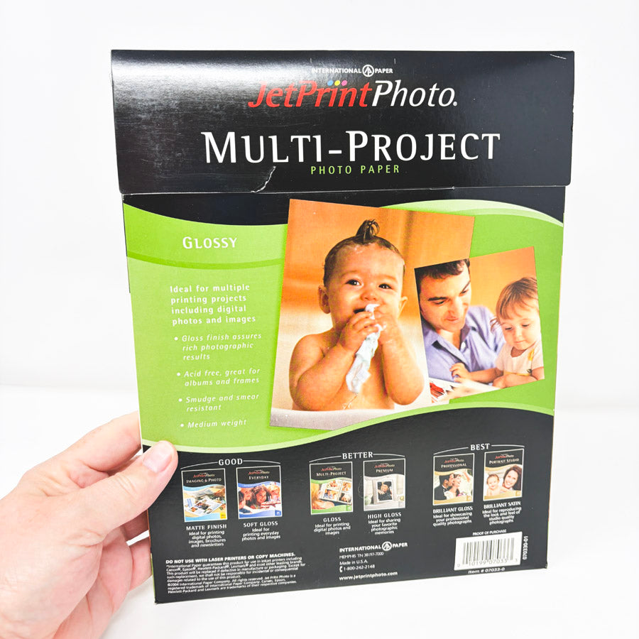 International Paper JetPrint Glossy Photo Paper - 8.5" x 11"