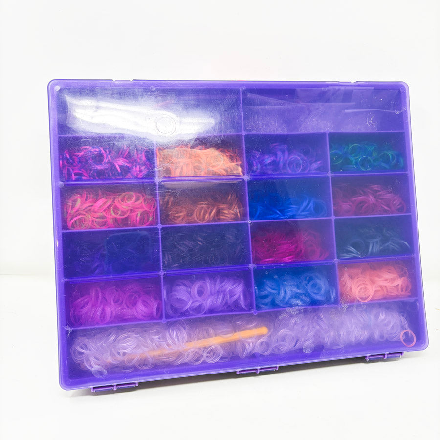 Purple Case of Rubber Loom Bands