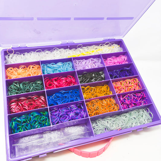 Purple Case of Rubber Loom Bands