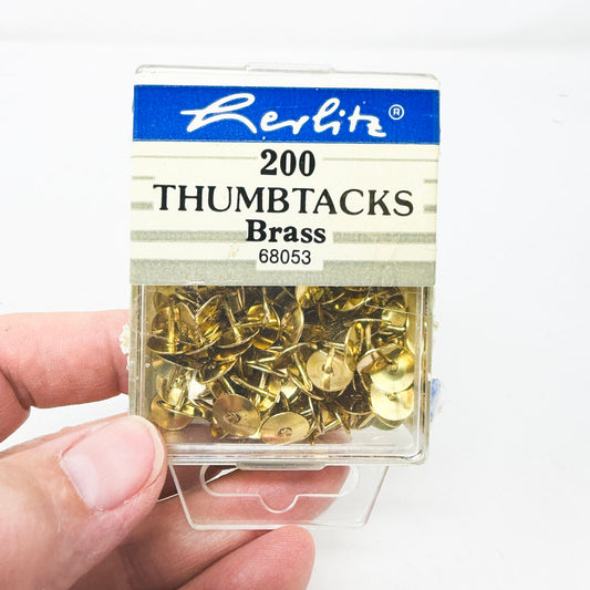 Box of Brass Thumbtacks