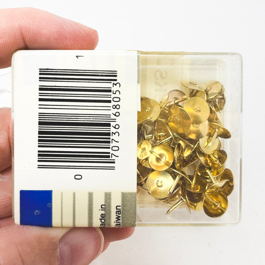 Box of Brass Thumbtacks
