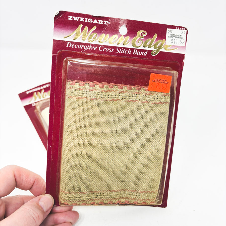 Zweigart 24 Count Woven Edge Cross Stitch Band - 3/4 Yard