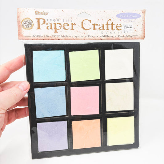 Darice Pastel Color Mulberry Paper Squares Pack