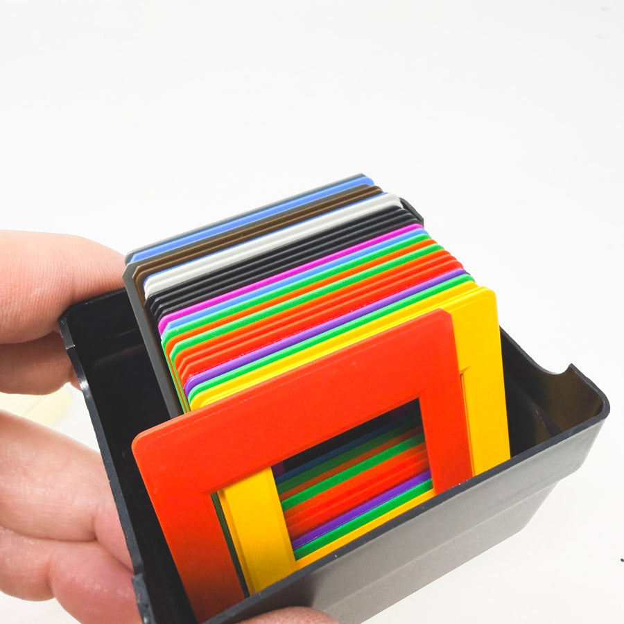 Small Box of Colorful Slide Frames