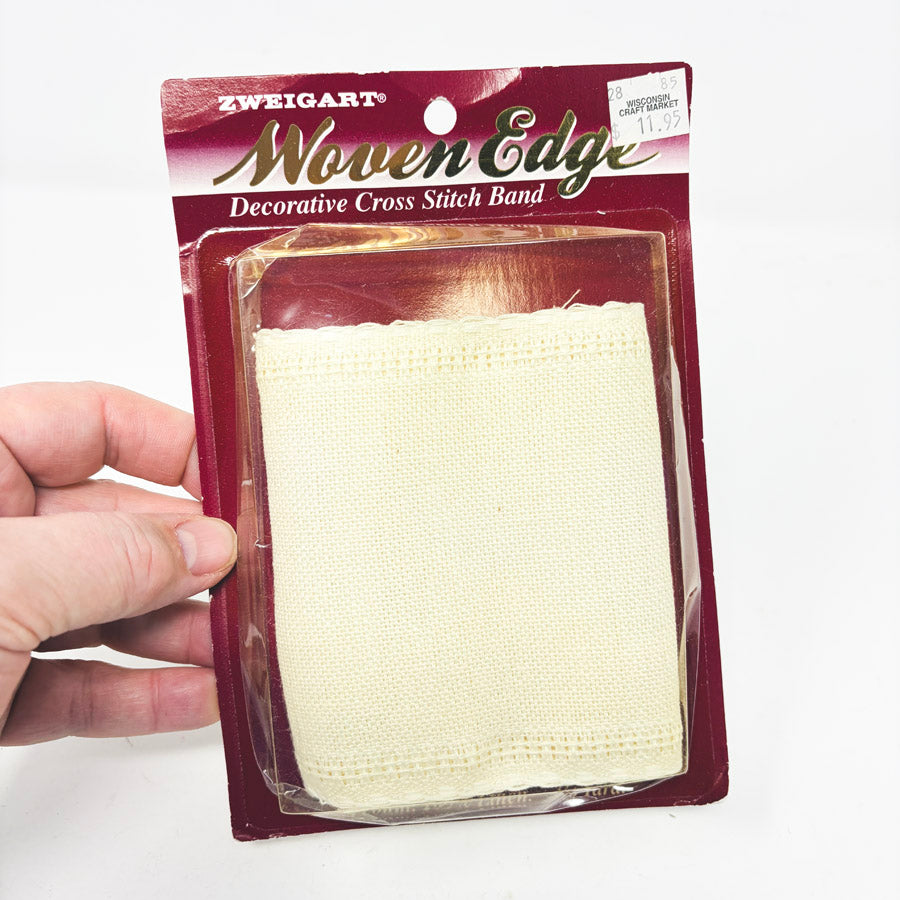 Zweigart 24 Count Woven Edge Cross Stitch Band - 3/4 Yard