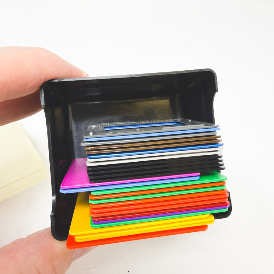 Small Box of Colorful Slide Frames