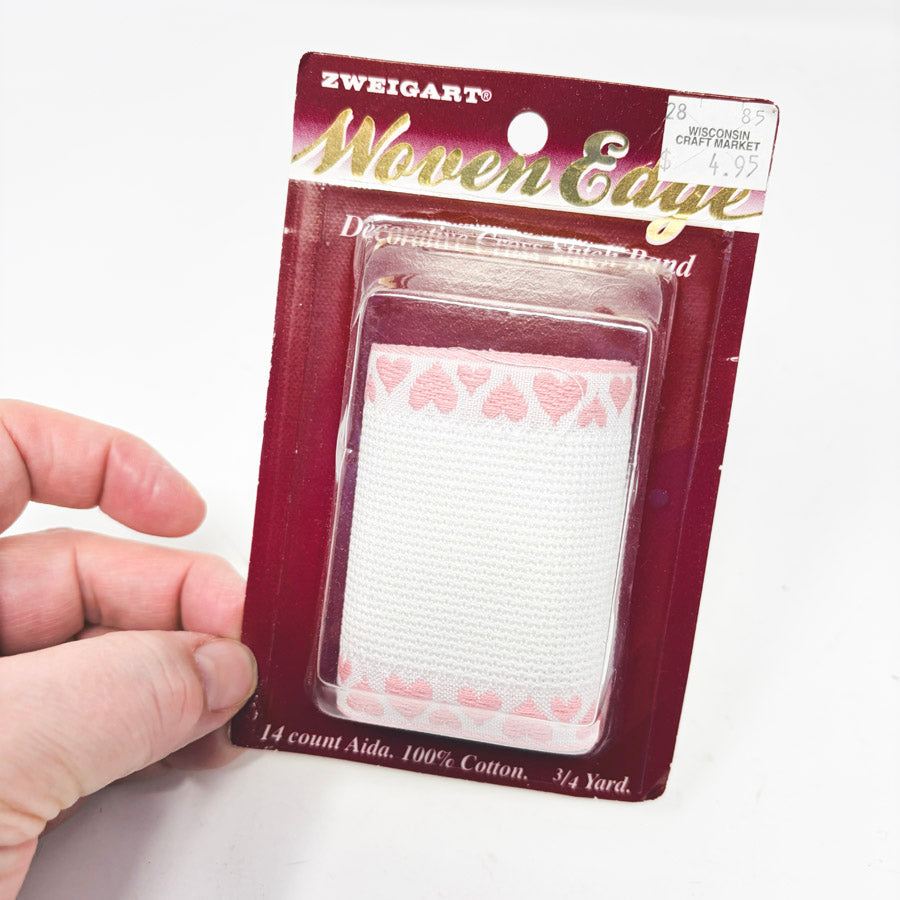 Zweigart Sm. 14 Count Woven Edge Cross Stitch Band - 3/4 Yard