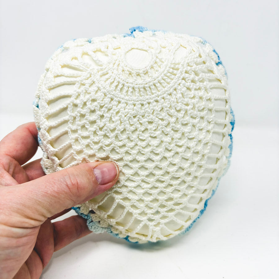 Vintage Crochet Sachet Pillows and Pillow Form