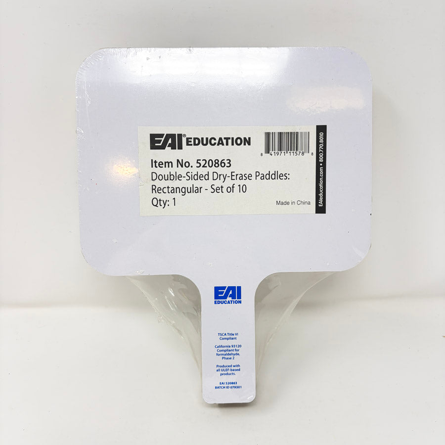EAI Education Double-Sided Dry Erase Paddles