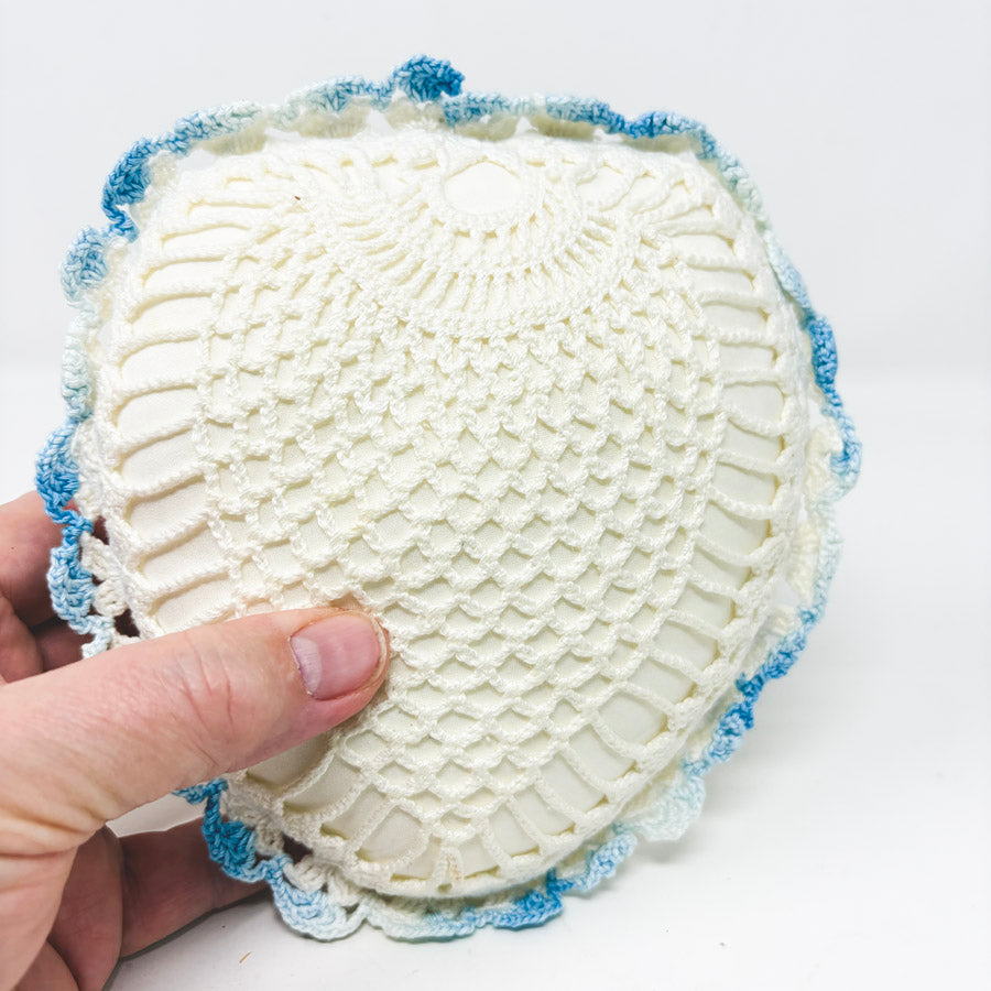 Vintage Crochet Sachet Pillows and Pillow Form