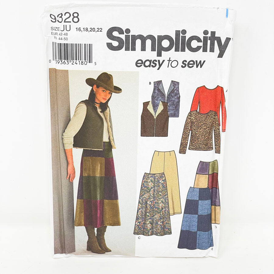 Skirt & Top - Simplicity Sewing Pattern 9328 (16-22)