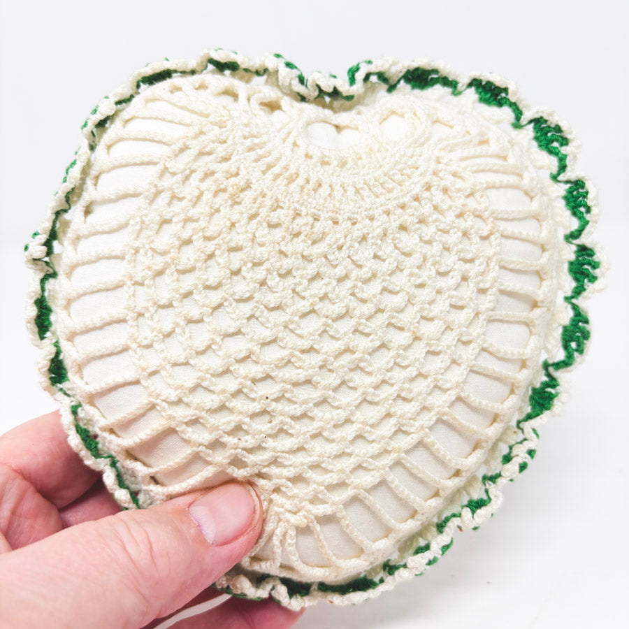 Vintage Crochet Sachet Pillows and Pillow Form